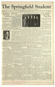 The Springfield Student (vol. 13, no. 23) April 20, 1923