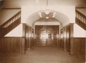 Dormitory Building Entrance and Stairway, 1896