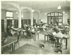 Students Studying in Marsh Memorial