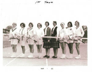 Women's Tennis Team (March 1965)