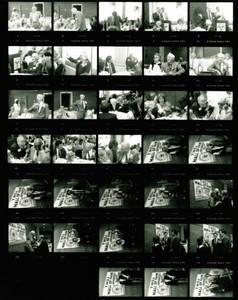 Contact sheet of photographs taken at YMCA induction ceremony (1989)