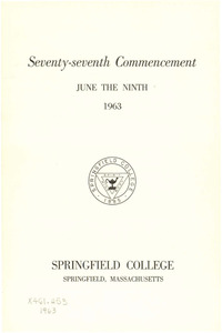 Springfield College Commencement Program (1963)