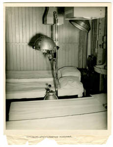 Physiotherapy equipment in the Infirmary at the US Naval special Hospital at Springfield College