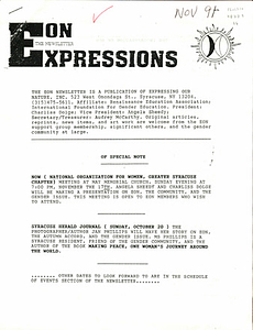 Expressions: The EON Newsletter (November, 1991)