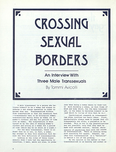 Crossing Sexual Borders