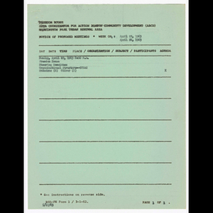 Agenda, attendance list and minutes for Steering Committee meeting on April 22, 1963