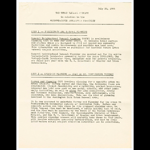 The urban renewal process in relation to the Roxbury-North Dorchester community