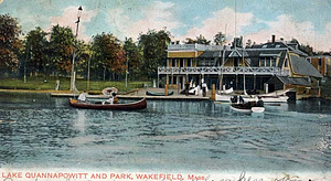 Lake Quannapowitt and park, Wakefield, Mass.