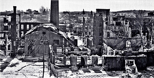 Robie Industrial fire aftermath, February 1972