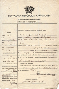 José Sousa Enrollment Certificate
