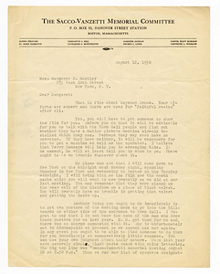 Letter from Gardner Jackson to Margaret S. Huntley, August 12, 1930