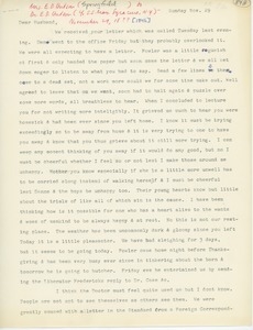 Transcript of letter from Martha Hudson to Erasmus Darwin Hudson