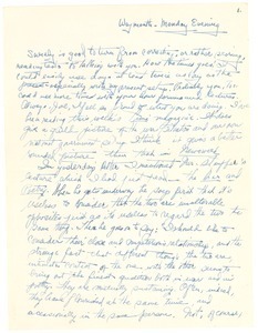 Letter from Judy G. Wood Langland to Joseph Langland