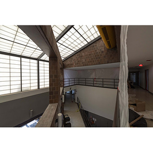 Harriet Tubman House atrium skylight from third floor, far right