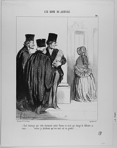 Quel dommage que cette charmante petite femme ne m'ait pas chargé de défendre sa cause...... comme je plaiderais que son mari est un gredin!....