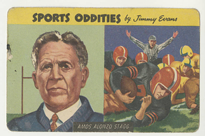 Amos Alonzo Stagg Quaker Oats trading cards (1954)