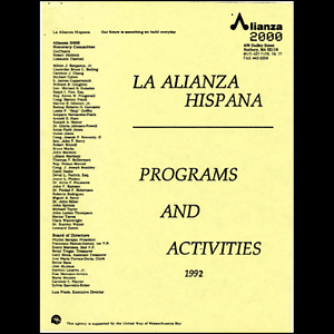 Programs and activities.