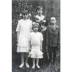 Family portrait, Florence Glover and children