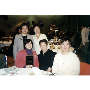 Lydia Lowe and Suzanne Lee at a University of Massachusetts awards ceremony