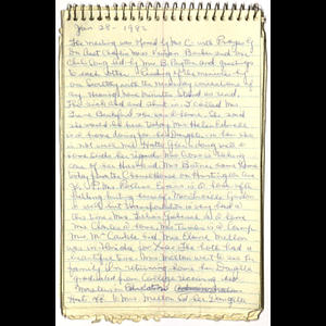 Minutes of Goldenaires meeting held January 28, 1982