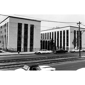 Speare Hall from across Huntington Avenue