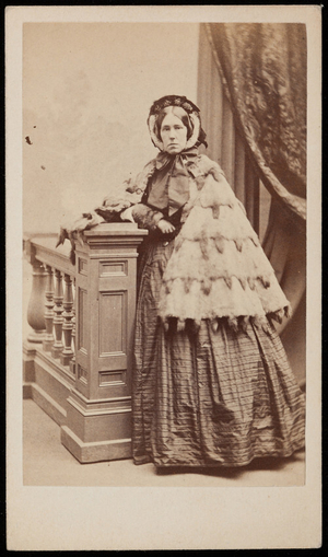 Studio portrait of Catharine Borland Foster, Boston, Mass., 1862