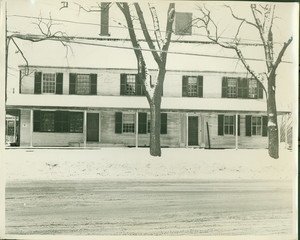 Exterior view of the Jones Tavern, Weston, Mass., undated