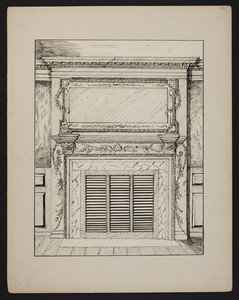 Early New England Interiors. [Gov. John Langdon House parlor chimney piece.]