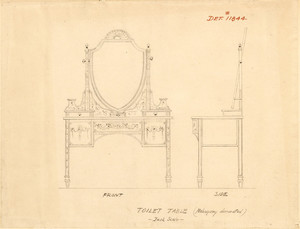 "Toilet Table (Mahogany Decorated)"