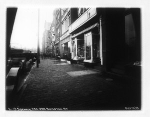Sidewalk at 280-288 Boylston Street, Boston, Mass., October 10, 1919
