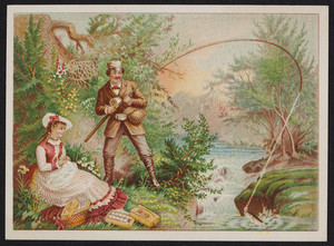 Trade cards for J. & P. Coats' Best Six Cord Spool Cotton, location unknown, 1880