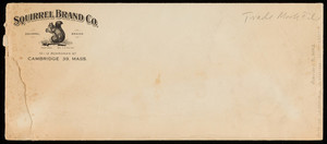 Envelope for Squirrel Brand Co., 10-12 Boardman Street, Cambridge, Mass., undated
