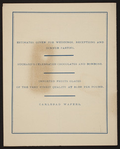Reduced price list for J. Purssell, Jr., 52 West Fourteenth Street, New York, New York, February 1, 1879