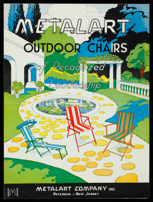 Metalart outdoor chairs of recognized leadership, Metalart Company, Inc., Paterson, New Jersey