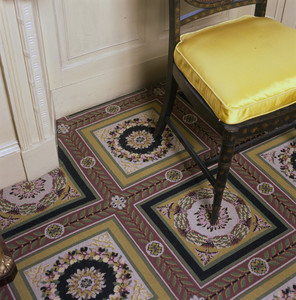 Withdrawing room carpet, Harrison Gray Otis House, First, Boston, Mass.