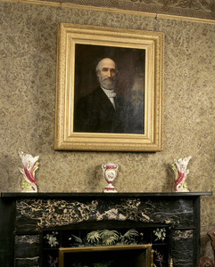 Henry Bowen portrait in the dining room, Roseland Cottage, Woodstock, Conn.