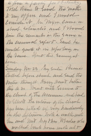 Thomas Lincoln Casey Notebook, October 1890-December 1890, 62, to sue a party for