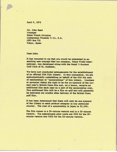 Letter from Mark H. McCormack to John Read