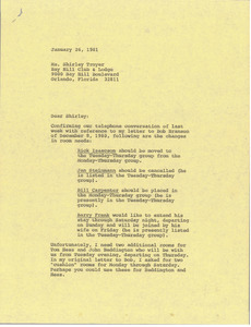 Letter from Judith A. Chilcote to Shirley Troyer