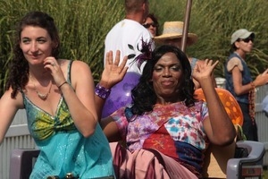 Parade watchers : Provincetown Carnival parade