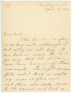 Letter from Letitia Crane to Frank F. Newth