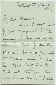 Letter from Harriet Seelye Rhees to Florence Porter Lyman