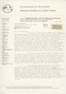 Letter from Edith Morgan to Judi Chamberlin