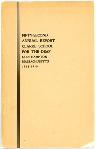 Fifty-Second Annual Report of the Clarke School for the Deaf, 1919