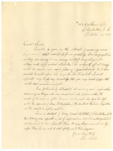 Letter from Eric Wells to The Crisis