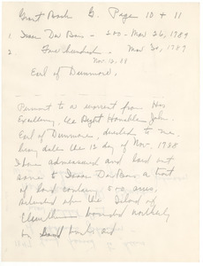 Transcript of deed of land to Isaac Du Bois