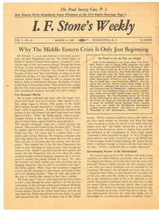 I. F. Stone's Weekly, volume v, number 10