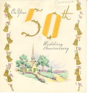 Anniversary card from Mary R. and Walter N. Beekman to W. E. B. and Nina Du Bois