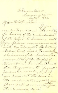 Letter from Meta Warrick Fuller