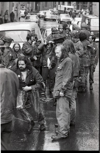 Vietnam Veterans Against the War demonstration 'Search and destroy': veterans with 'prisoners of war' on State Street